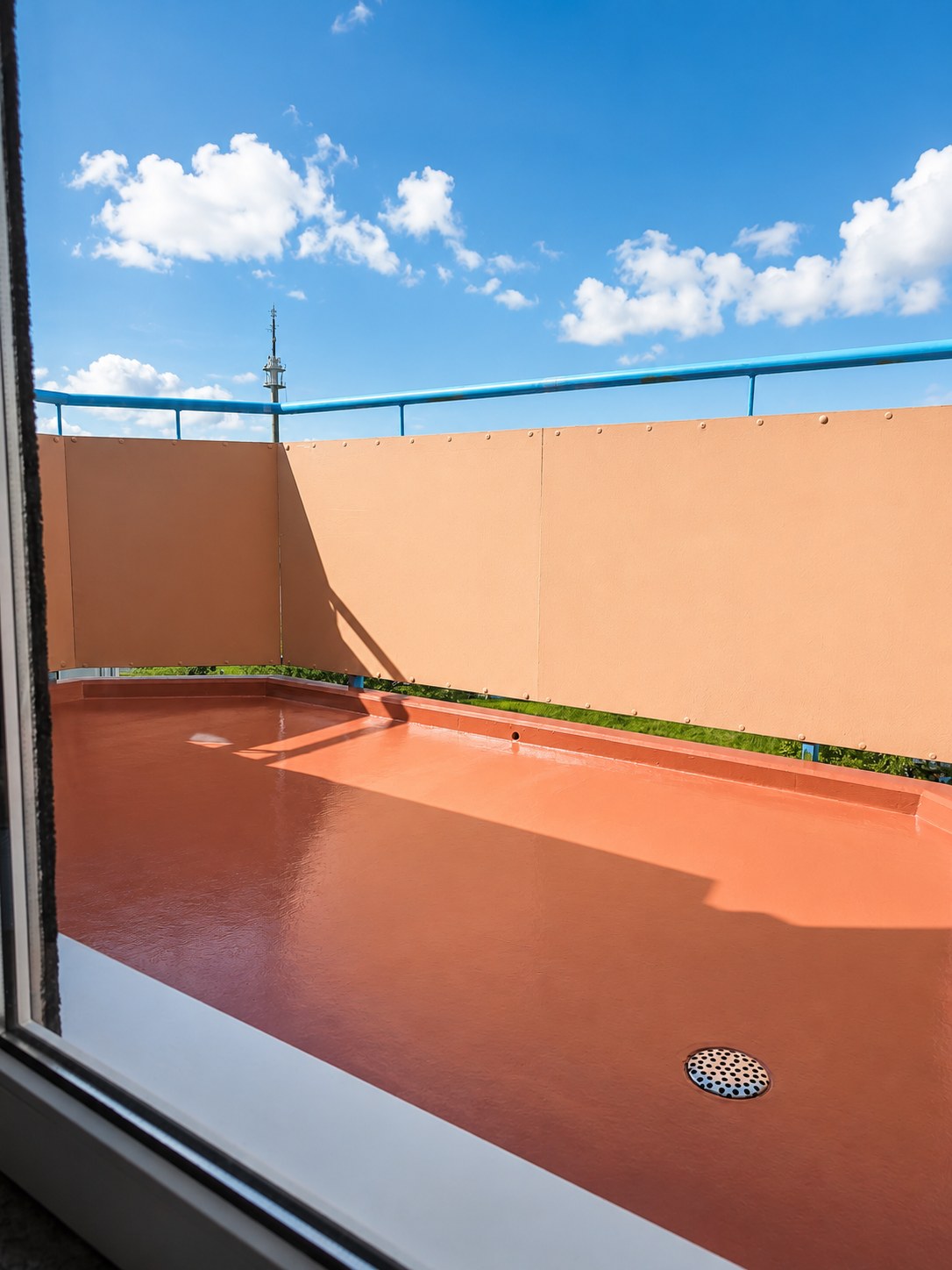 Balkon mit neuer Beschichtung